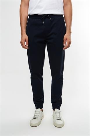 Lacivert Düz Kesim Jogger Pantolon