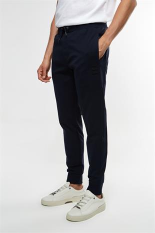 Lacivert Düz Kesim Jogger Pantolon