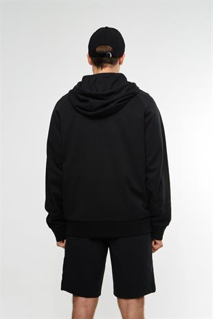 Lacivert Logo Detay Fermuarlı Sweatshirt