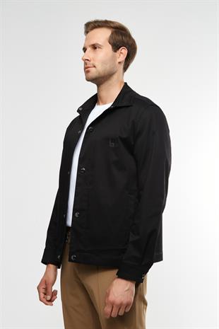 Logo Nakışlı İnce Ceket