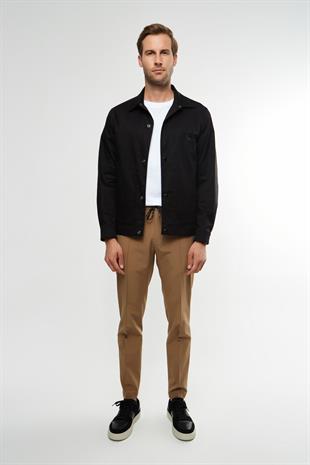 Logo Nakışlı İnce Ceket