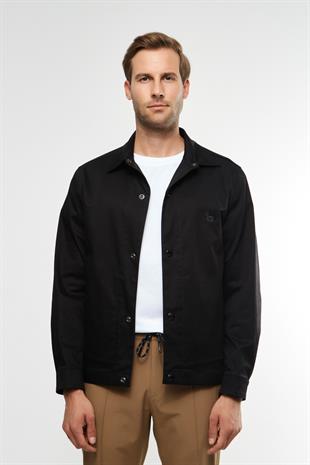 Logo Nakışlı İnce Ceket