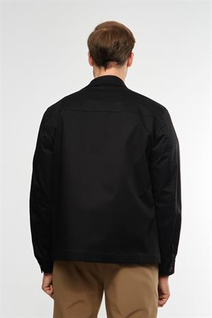 Logo Nakışlı İnce Ceket