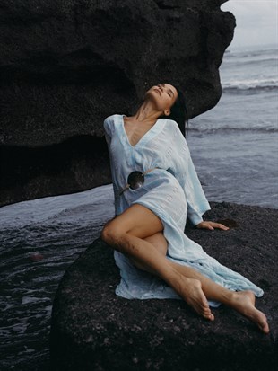 Marissa Mavi Elbise