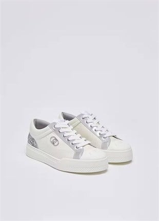 Simli Monogramlı Sneaker