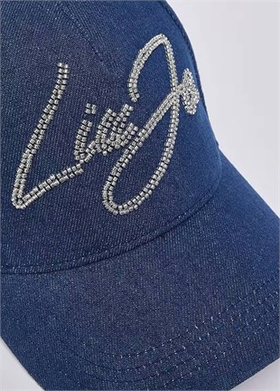 İşlemeli Denim Şapka