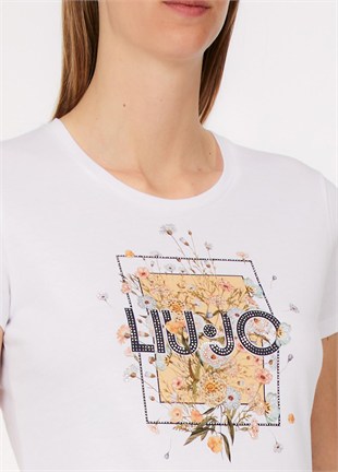Basklılı T-shirt