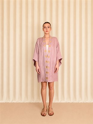Pembe Kısa Kimono