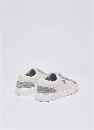 Simli Monogramlı Sneaker