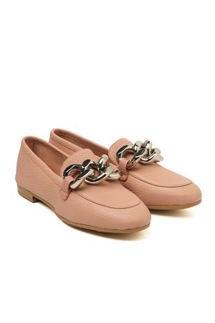 Pembe Zincir Tokalı Kadın Makosen