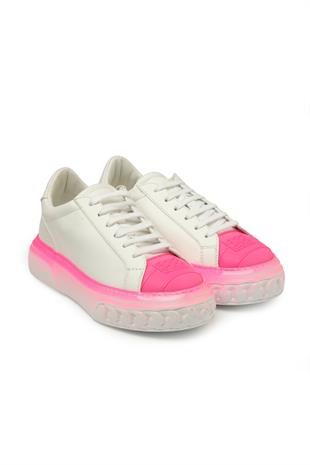 Platform Taban Pembe Degrade Geçişli Kadın Sneaker