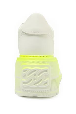 Platform Taban Sarı Degrade Geçişli Kadın Sneaker