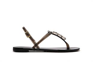 Taş Aksesuarlı Bağlamalı Terlik