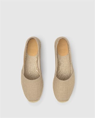 Bej Keten Espadril