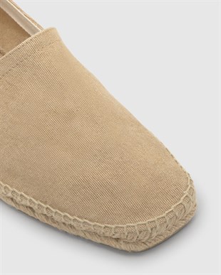 Bej Pamuk Espadril