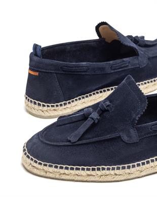 Lacivert Süet Espadril