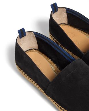 Pablo Siyah Süet Espadril