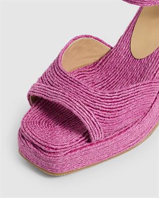 Trini Pembe Dolgu Topuklu Espadril