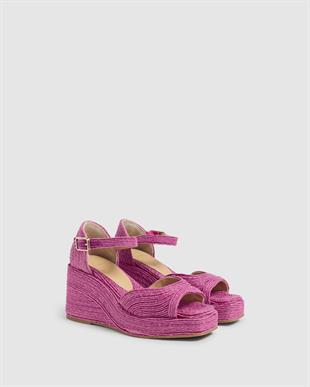 Trini Pembe Dolgu Topuklu Espadril