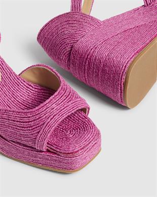 Trini Pembe Dolgu Topuklu Espadril