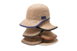 Logo Detaylı Bej Hasır Şapka