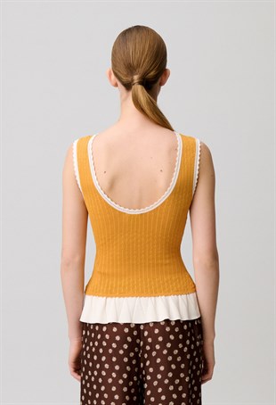 Turuncu Triko Top