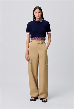 Camel Kargo Cep Pantolon