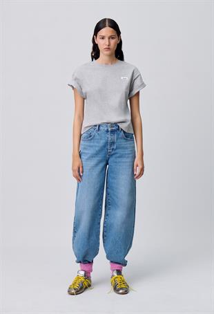 Logo Detaylı Pamuk Oversize T-shirt