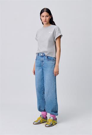 Logo Detaylı Pamuk Oversize T-shirt