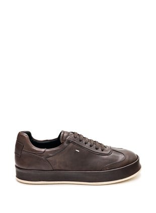 Kahverengi Deri Sneaker