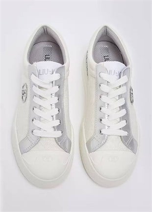Simli Monogramlı Sneaker
