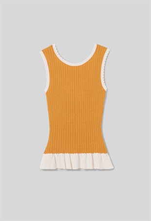 Turuncu Triko Top