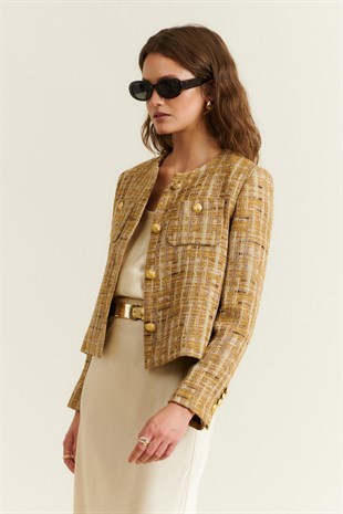 Kahverengi Tüvit Ceket