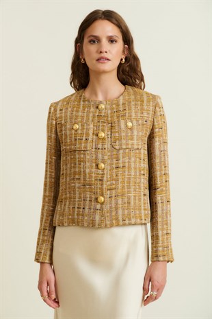 Kahverengi Tüvit Ceket