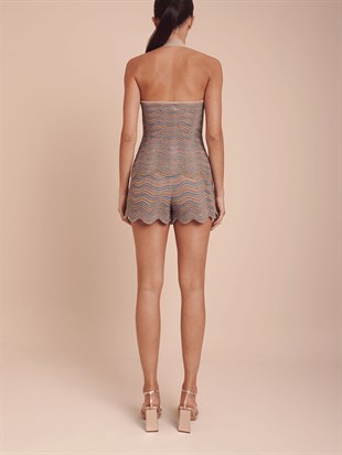 Halter Yaka Triko Top