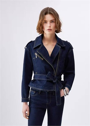 Kemerli Jean Ceket