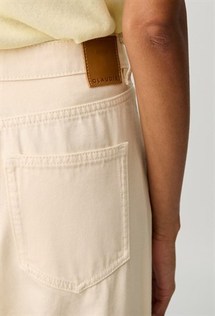 Yüksek Bel Flare Paça Denim Pantolon