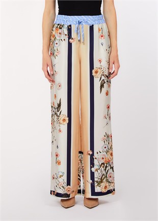 Floral Desenli Pantolon