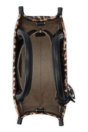 Leopar Desenli Tote Çanta