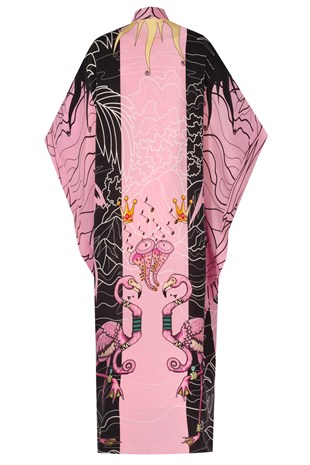 Pembe Uzun Kimono
