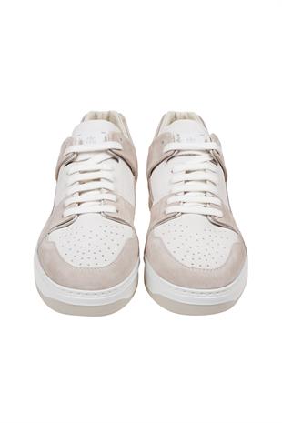 Bej Süet Geçişli Erkek Sneaker