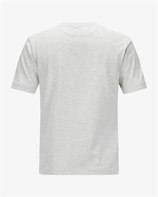 Beyaz Geçişli Açık Gri T-shirt