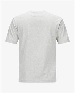 Beyaz Geçişli Açık Gri T-shirt