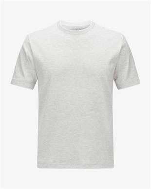 Beyaz Geçişli Açık Gri T-shirt