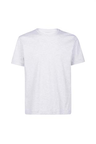 Bisiklet Yaka Erkek Gri T-Shirt