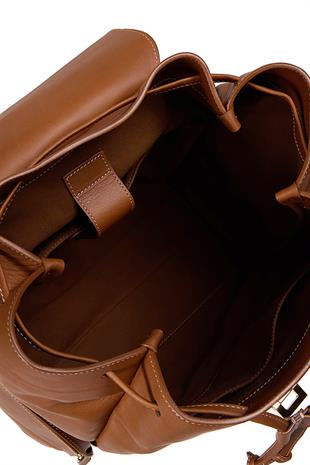 Camel Deri Sırt Çantası