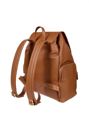 Camel Deri Sırt Çantası