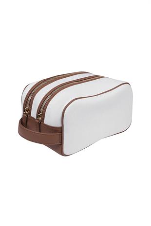 Deri Geçişli Tıraş Çantası