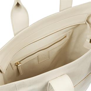 Ekru Canvas Tote Çanta