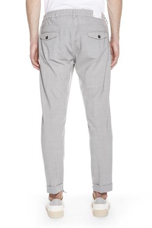 Gri Melanj Saf Yün Pantolon